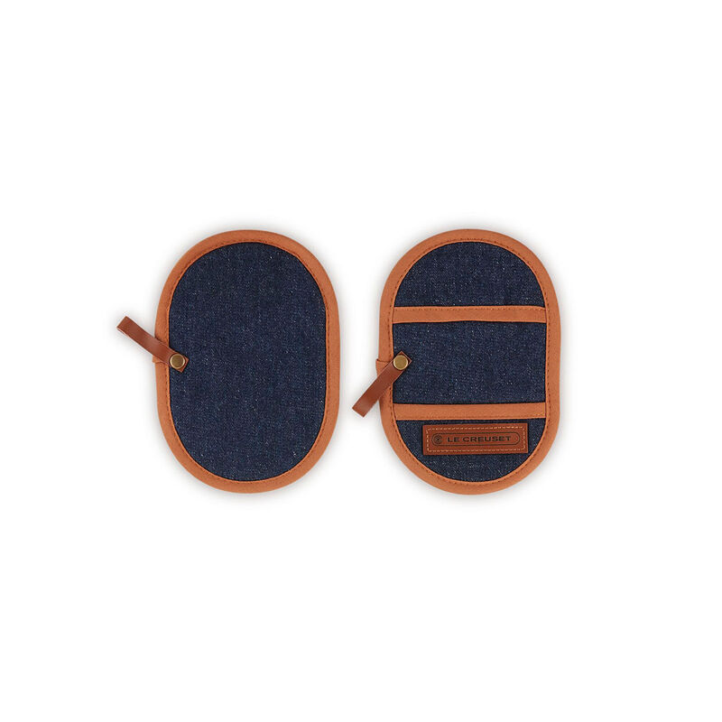 Le Creuset Denim Set of 2 Fingergrip Pot Holder image number 1